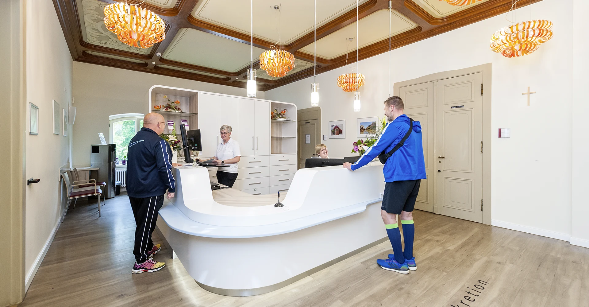 Empfangsbereich des Ambulanten Rehazentrums St. Elisabeth Leipzig