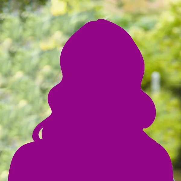 Silhuette einer Mitarbeiterin